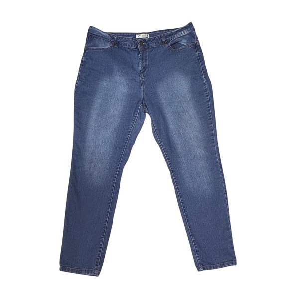 Route 66 Denim - Route 66 Skinny Jeans Women 14 Blue Excellent Stretch Medium Wash Mid Rise